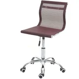Mendler Bürostuhl HWC-K53, Drehstuhl Schreibtischstuhl Computerstuhl, Netzbezug Stoff/Textil ~ weinrot