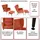MCW Lounge-Sessel mit Ottomane MCW-L62, Sessel, Polstersessel Cocktailsessel Hocker, Stoff/Textil ~ grün