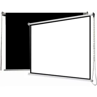 ZYXQQJ 16:9 HD Beamer Leinwand Pull Down Projektor-Leinwand Wandmontierte Projektionsleinwand Heimkino-Leinwand 40 Zoll 50 Zoll 60 Zoll(16:9,50")