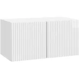 vidaXL Wandmontierter TV-Schrank 59,5 x 31 x 30 cm Hochglanz Weiß Holz/Holzwerkstoff