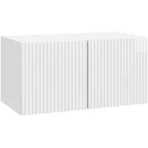 vidaXL Wandmontierter TV-Schrank 59,5 x 31 x 30 cm Hochglanz Weiß Holz/Holzwerkstoff