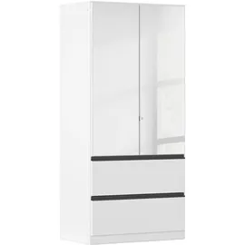 Rauch Kleiderschrank Costa 91 x 197 cm Holzwerkstoff weiß