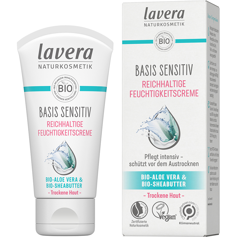 Lavera Basis Sensitiv Reichhaltige Feuchtigkeitscreme 50 ml