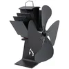 Kaminventilator ADURO wärmebetrieben, schwarz, B:13,4cm H:21,2cm T:10cm, Ventilatoren, für Kaminöfen