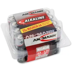 Ansmann Alkaline Batterien Mignon AA 1.5V [20er Pack]