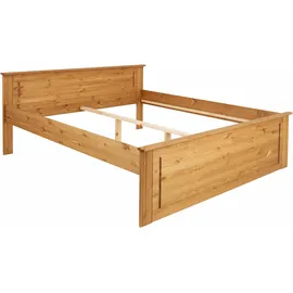 otto home Massivholzbett "Hugo, hohe Belastbarkeit! FSC® zertifiziertes Massivholz, Landhausstil", (Breite/Belastbarkeit 180cm/200KG, 140cm/180KG), Stauraumbett aus massiver Kiefer