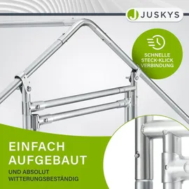 Juskys Freigehege 3 x 6 x 2 m grau