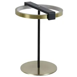 Licht-Erlebnisse Tischleuchte STOCKNEY Gold Metall Kunststoff dimmbar LE120726