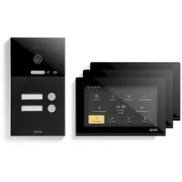 GVS IP Video Türsprechanlage 2-Familienhaus mit Türöffner, HD Kamera,