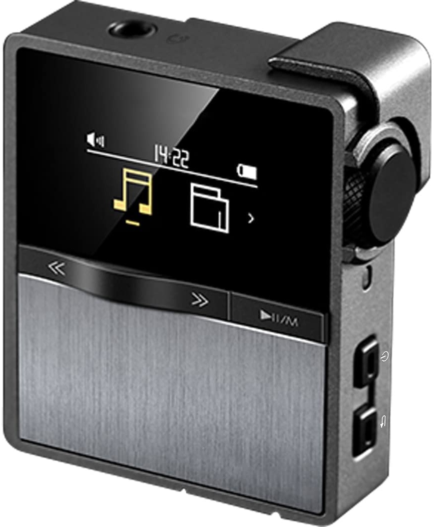 Hmusic P68 HiFi MP3 Player mit Clip, Lossless DSD Music Player Bluetooth, tragbarer Hi-Res Audio Player mit 16GB Speicherkarte, unterstützt bis zu 128GB HiFi Music Player für Sport, Laufen