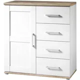 Bega Consult GmbH & Co.KG Internationale Handelsagentur Kommode ROMANCE 93 x 100 x 45 cm Braun / Weiß