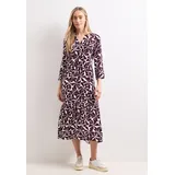 STREET ONE Midikleid gemustert rot 38