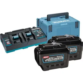 Makita Power Source Kit 40 V XGT Li-Ion 2 x 8,0 Ah + DC40RB Ladegerät + Makpac 191Y97-1