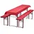 nyvi Auflage 240 x 90 cm rot 3-tlg.