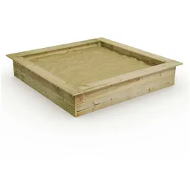 Wickey Holzsandkasten King Kong 195 x 300 cm mit Sitzrand beige/braun
