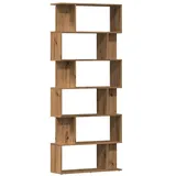 vidaXL Bücherregal Artisan-Eiche 80 x 24 x 192 cm Braun