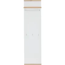 XORA Garderobenpaneel Weiß, Eiche Artisan, 45x169x28 cm, Aufhängemöglichkeit, Garderobe, Garderobenpaneele, Garderobenpaneele