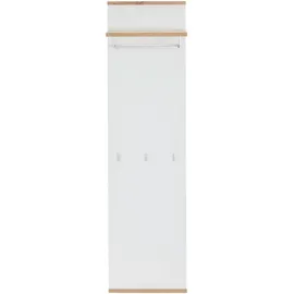 XORA Garderobenpaneel Weiß, Eiche Artisan, 45x169x28 cm, Aufhängemöglichkeit, Garderobe, Garderobenpaneele, Garderobenpaneele