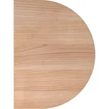 Hammerbacher Anbautisch höhenverstellbar XBA60 nussbaum, silber halbrund 80,0 x 60,0 x 68,0 - 85,0 cm