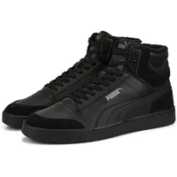 Puma Shuffle Mid Fur Sneaker, Schwarz (Puma Black Puma Black Steel Gray),