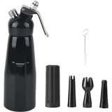 500 Ml Sahnespender Aus Schwarzem Aluminium – Dessert- Und Mousse-schneebesen