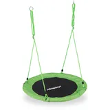 Relaxdays Nestschaukel 110 cm grün/schwarz (10026650_53)