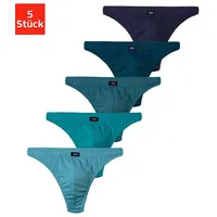 H.I.S. H.I.S String »Herren Unterhose«, (Packung, 5 St.), in Baumwollstretch-Qualität H.I.S blau, hellblau, navy, petrol, dunkelpetrol