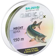 Balzer Angelschnur Balzer Camtec Speci 8x Hecht - 150m geflochtene Angelschnur, 0.2 m Länge, 0.2 mm Fadendurchmesser, (150-St) 0.2 m