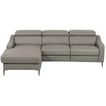 Uno Eckcouch Leder 2-Sitzer Beige