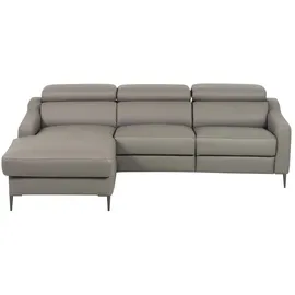 Uno Eckcouch Leder 2-Sitzer Beige