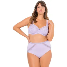 Ulla Popken Damen große Größen Übergrößen Plus Size Bügel-BH, Blütenspitze, Vollspitze zartes Lavendel 85D 727062800-85D