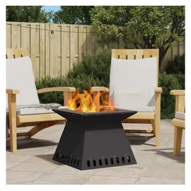 vidaXL Feuerplatz Ø 40 cm Schwarz