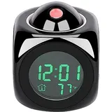 Projektionsuhr, Deckenprojektionswecker, Digitaluhr Mit Innentemperatur-zeitanzeige, Funktionaler, Fauler Wecker Für Kreatives Schlafzimmer