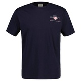 GANT T-Shirt »REG ARCHIVE SHIELD EMB SS T-SHIRT«, von dem Archiv aus den 1980er-Jahren inspiriert, blau S