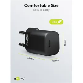 goobay 59715 30 W, USB-C Pd Gan schwarz