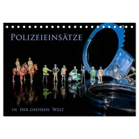 Calvendo Polizeieinsätze, in der großen Welt (Tischkalender 2026 DIN