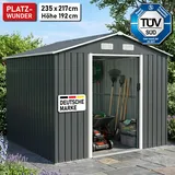 BRAST Gerätehaus Geräteschuppen Metall | viele Größen | Pultdach oder Satteldach