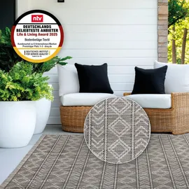 Astra In- & Outdoorteppich Sydney D.251 C.040 Ethno grau 160x230 cm