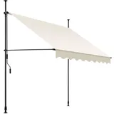 Tectake tectake® Klemmmarkise, mit Handkurbel, höhenverstellbar - 304 cm, einfache Montage