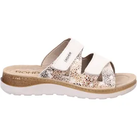 ROHDE Damen Pantolette mit Blumendruck und Lederdecksohle Baviera 1302, Größe:41 EU,