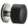 SOTech Türstopper HEKTOR Ø 40 mm H: 40 mm Edelstahl/schwarz Wandtürstopper Anschlagpuffer Türanschlagpuffer Anschlagschutz Türpuffer Türdämpfer selbstklebend