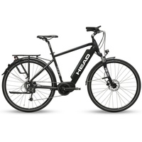 Head E-Bike HEAD "Trivor" E-Bikes Gr. 50 cm, 28 Zoll (71,12 cm), schwarz (black matt, grey) E-Bikes Pedelec, Elektrofahrrad für Herren, Trekkingrad