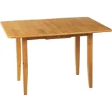 Beliani Ausziehtisch 90/120 x 76 x 60 cm braun