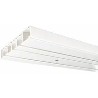 LIEDECO Gardinenstange 3 läufig-läufig Fixmaß, 97498503-2 weiß