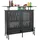 Costway Bartisch 120 x 50 x 106,5 cm Schwarz