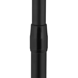 Relaxdays Teleskopstange, Edelstahl, schwarz