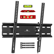 Maclean Brackets Maclean TV Wandhalterung für 32-70" OLED/QLED/LCD/LED/Plasma – Wasserwaage & Kabelbinder – Belastbar bis 45 kg – VESA 100x100 bis 400x400 mm – Neigbar & robust | MC-748A