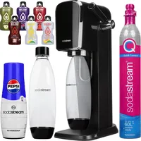 Sodastream Wassersprudler Art Schwarz mit Flasche CO2 Pepsi Sirup Bolero - Schwarz