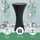 Beautissu Stehtischhusse Stella Schwarz Ø 60-65 cm 2er Set