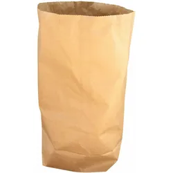 VEPATIM 25 Papier Müllsäcke 120 L 70x95+22cm 2-lagig kompostierbar & kompostierbar braun